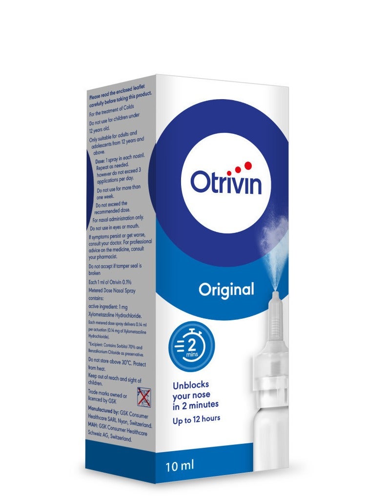 OTRIVIN Otrivin Adult Nasal Spray 0.1% 10ml 