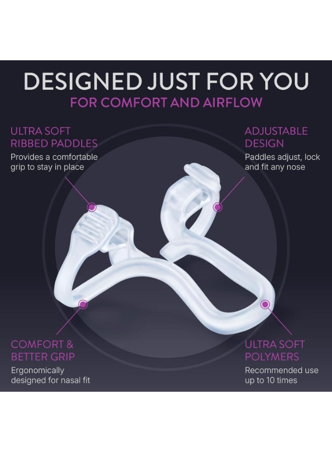 Mute Mute Snore Stopper Nasal Dilator for Snore Reduction Starter pack  - Image 2