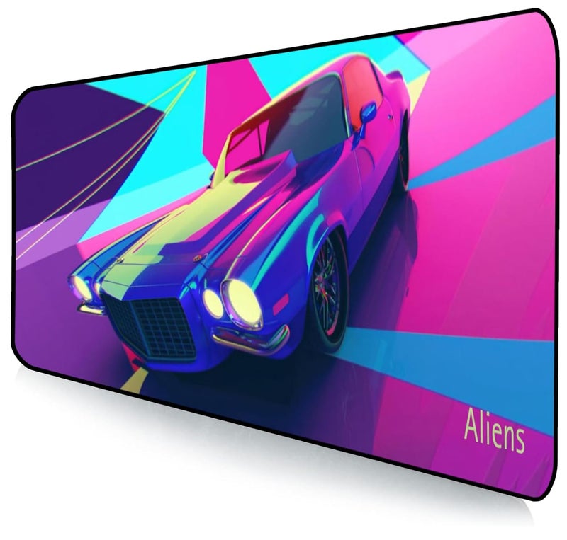 Aliens Extended Gaming Mouse Pad Desk Mat for Computer, Laptop, Keyboard, Smooth Cloth Surface, Nonslip Rubber Base, Compatible with Laser and Optical Mouse, Office, Home 580x280mm (EXT-52) - Image 1