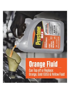Prestone Prestone® MAX Antifreeze + Coolant – Orange – For American Vehicles – 50/50 Prediluted, 1 Gallon (3.78L) – Extended Life Protection  - Image 4