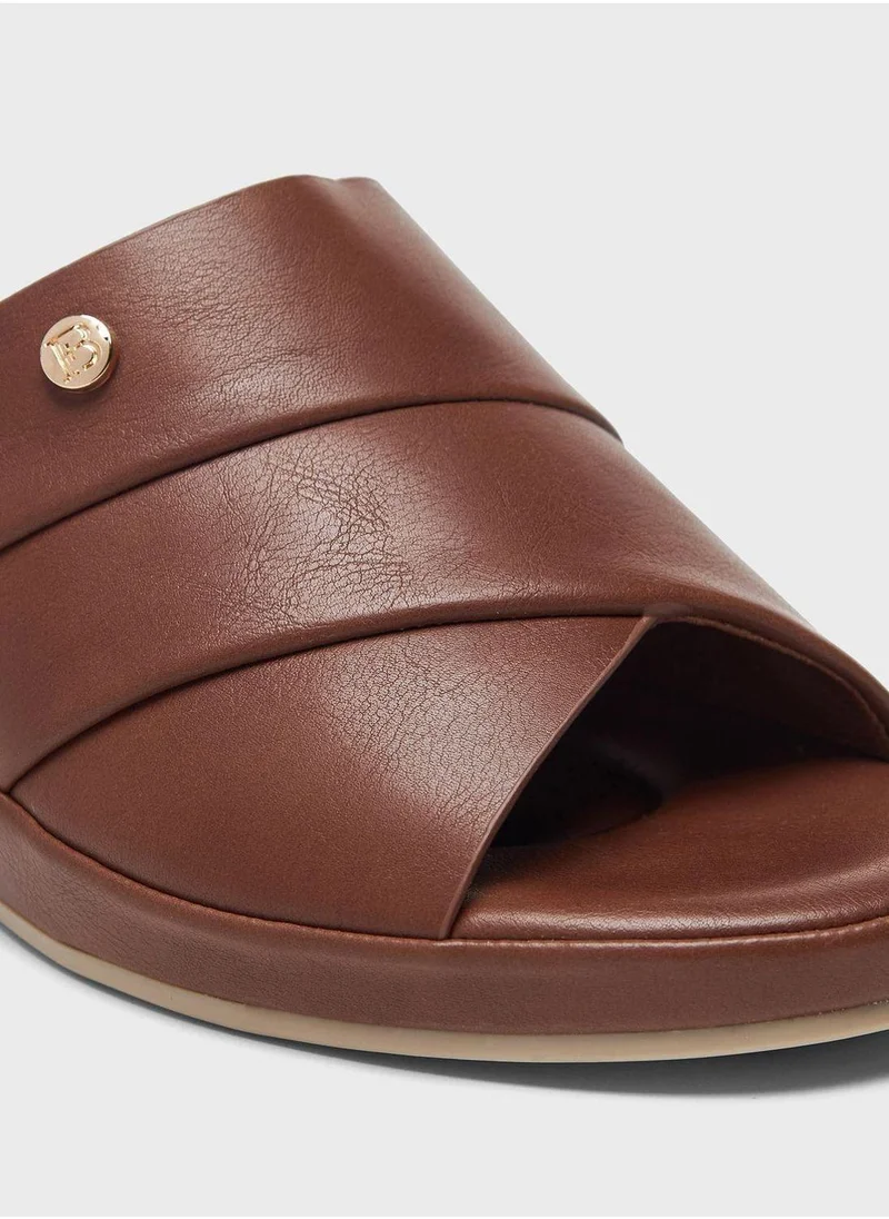shoexpress One Strap Wedge Sandals