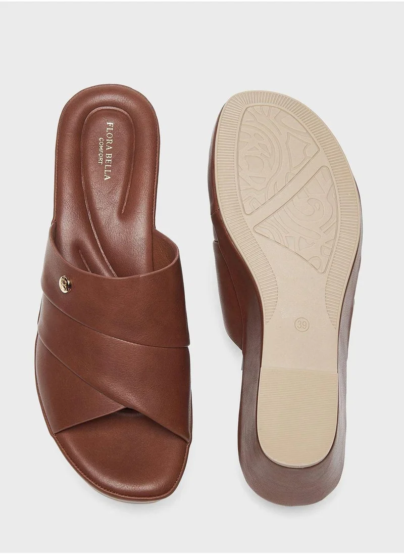 shoexpress One Strap Wedge Sandals