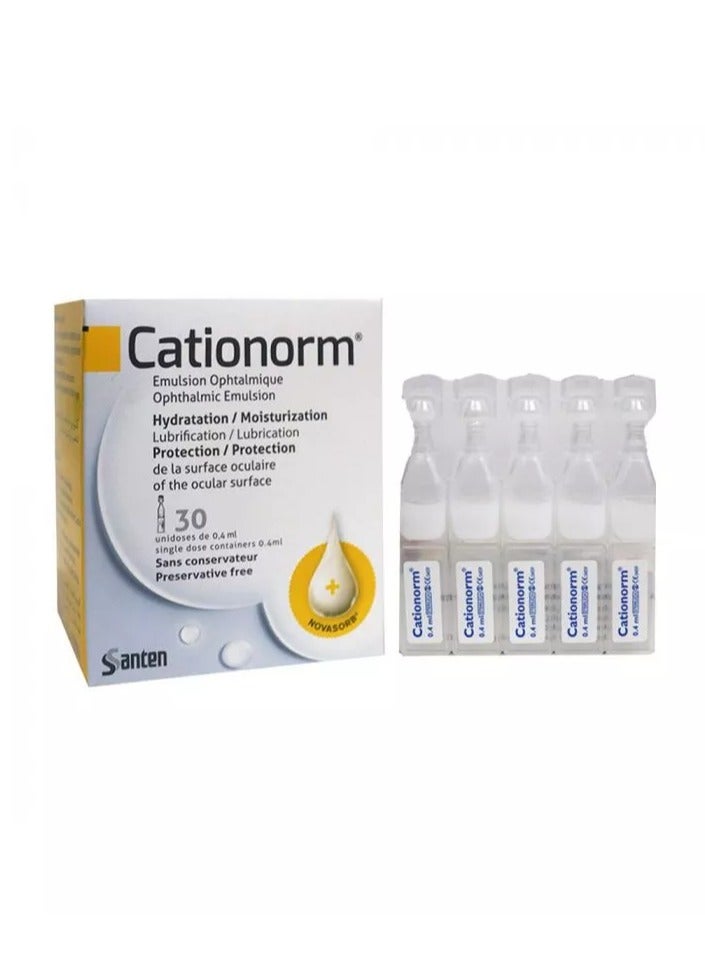 CATIONORM مستحلب للعين 30 جرعة واحدة 0.4 مل - Image 2