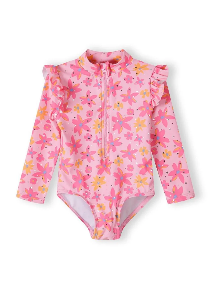 MINOTI Kids Girls Long Sleeve Rash Bodysuit