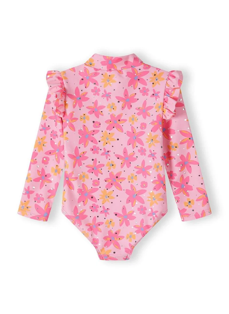 MINOTI Kids Girls Long Sleeve Rash Bodysuit