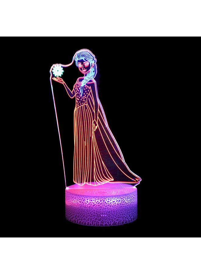 Bluejw 3D Night Light Cartoon Animation Dynamic Tri-color Acrylic Bedside Lamp Remote Control Creative LED Table Lamp - Image 1