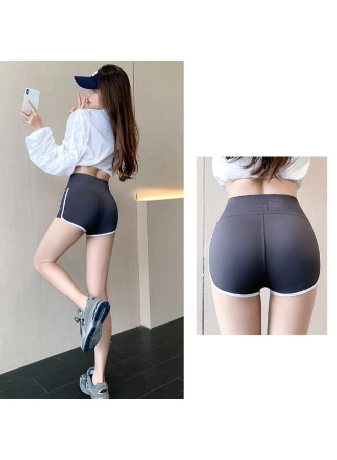 Ultimate Fitness Hip Lift Yoga Shorts High Waist Tight for Women Stretchable and Comfortable Sports Workout Shorts Size: Medium H313  - Image 3