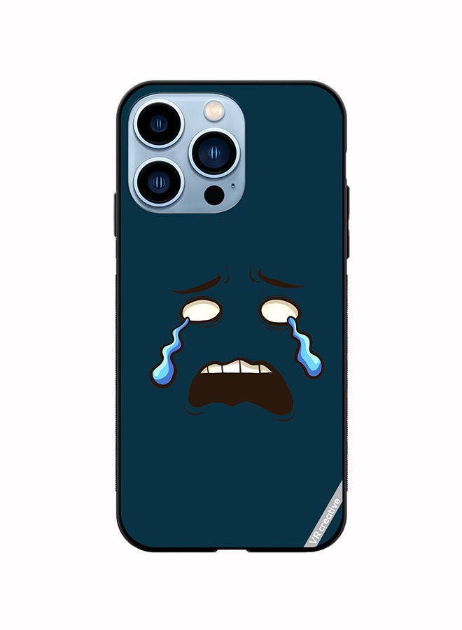 VR CREATIVE Protective Case Cover For Apple iPhone 14 Pro Max Crying Face Design Multicolour - Image 1