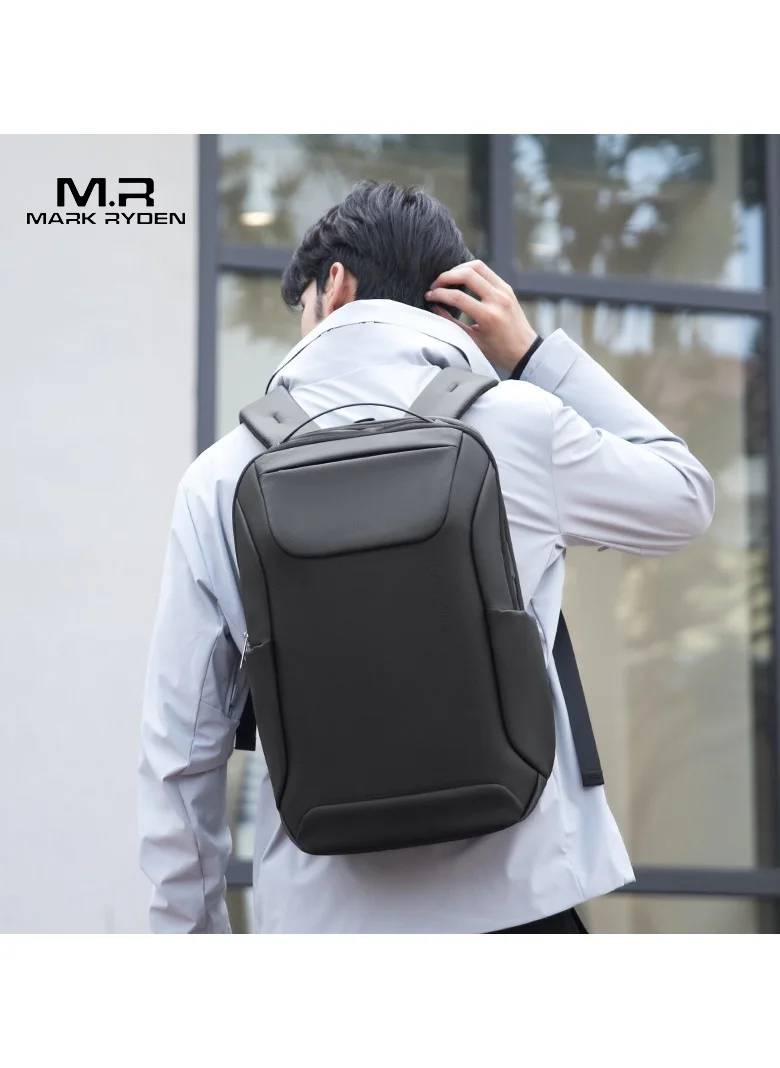 MARK RYDEN MARK RYDEN 9111X Men's Business Backpack Large Capacity Waterproof With USB port Black