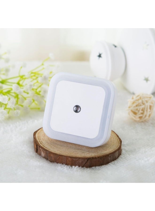 2-Pack Plug-In Square LED Night Lights With Dusk-to-Dawn Sensor, Warm Yellow - Image 5