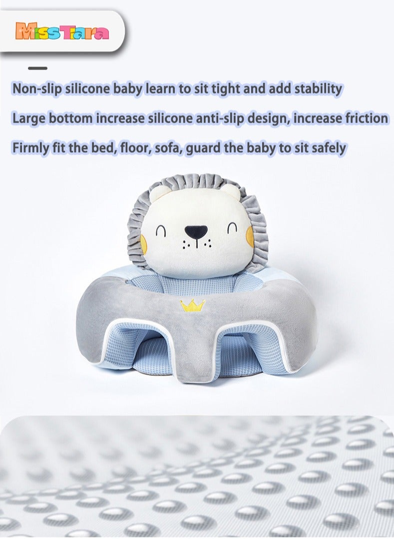 مس تيارا صوفا الطفل، دعم جالسة الطفل صوفا المقعد، رئيس تعليم الأطفال حماية النسيج البلوري القابل للتنفس، تعبئة ريش القطن، هدية الطفل المثالي لتعلم الجلوس - Image 3