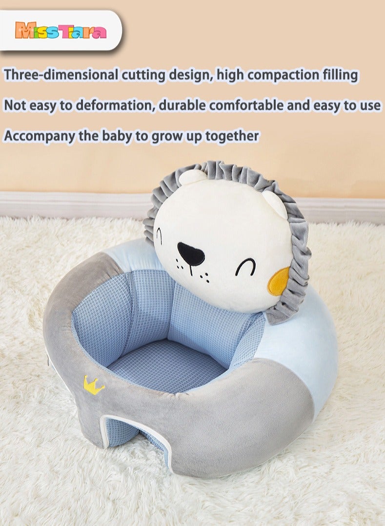 مس تيارا صوفا الطفل، دعم جالسة الطفل صوفا المقعد، رئيس تعليم الأطفال حماية النسيج البلوري القابل للتنفس، تعبئة ريش القطن، هدية الطفل المثالي لتعلم الجلوس - Image 5