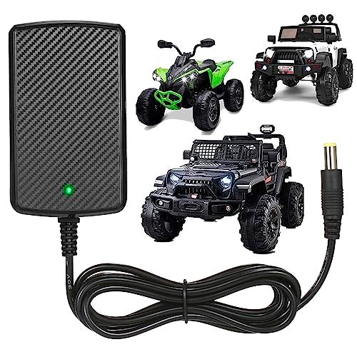 LAZORA 24V Charger for Kids Ride On Car Toys 24 Volt Battery Charger Wrangler SUV Kid Trax Dynacraft Toy Car Jeep ATV Quad Disney Electric Ride-On Charger 24V Battery Charger - Image 1