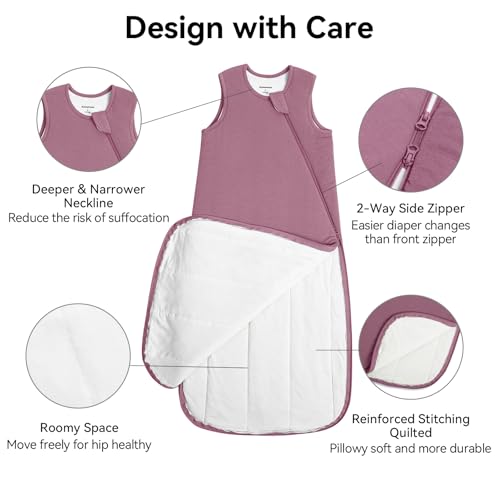 Okayinn BubblePanda Modal Sleep Sack 2t-3t 1.0 Tog Super Soft Toddler Sleep Sack 24-36 Months for Babies 2-Way Zipper Baby Wearable Blanket - Image 5