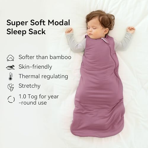 Okayinn BubblePanda Modal Sleep Sack 2t-3t 1.0 Tog Super Soft Toddler Sleep Sack 24-36 Months for Babies 2-Way Zipper Baby Wearable Blanket - Image 3
