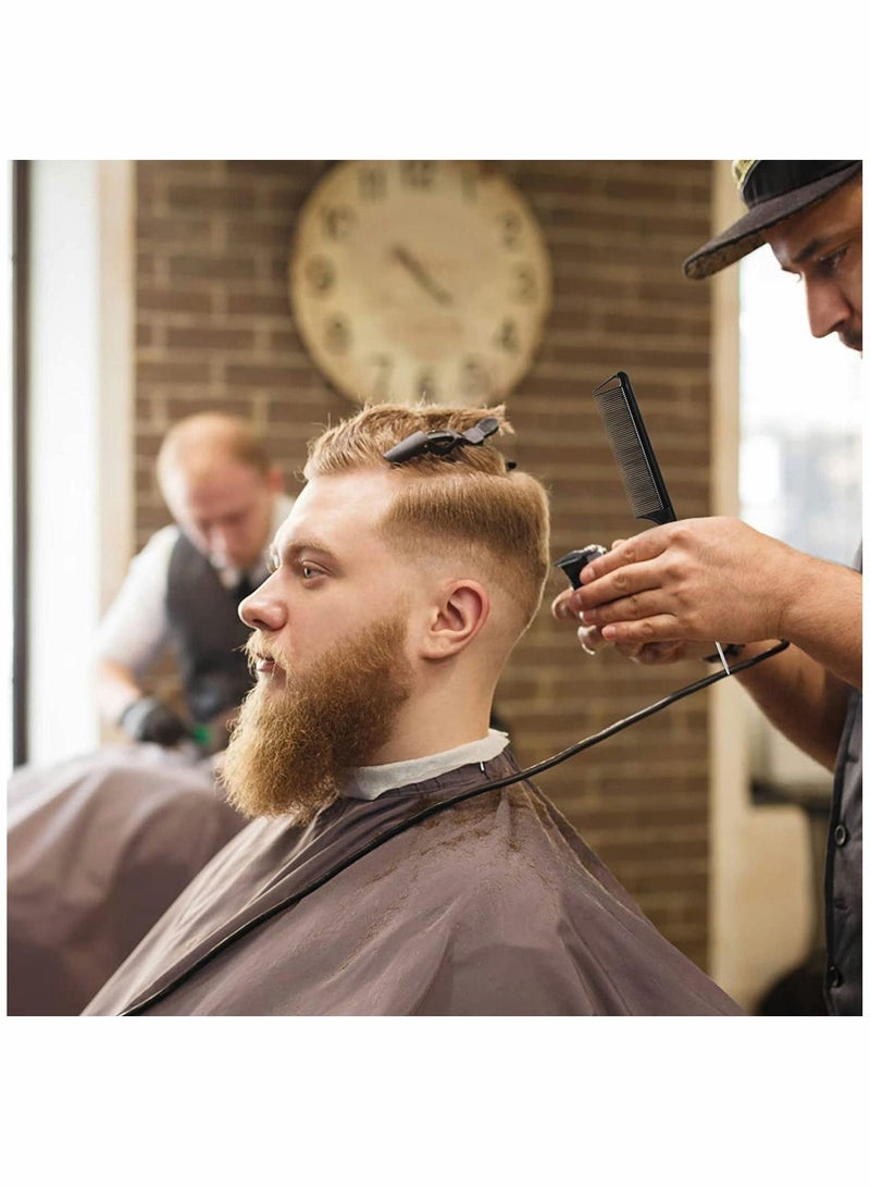 NIBEMINENT Rat Tail Combs, Hair Clips, Parting Comb for Braids, Metal Long Steel Pin Teasing Alligator Styling Sectioning Professional Salon 3Pcs+7Pcs - Image 3