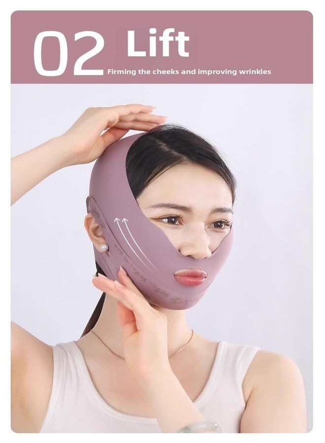 Facial Slimming Strap, Purple - Image 3
