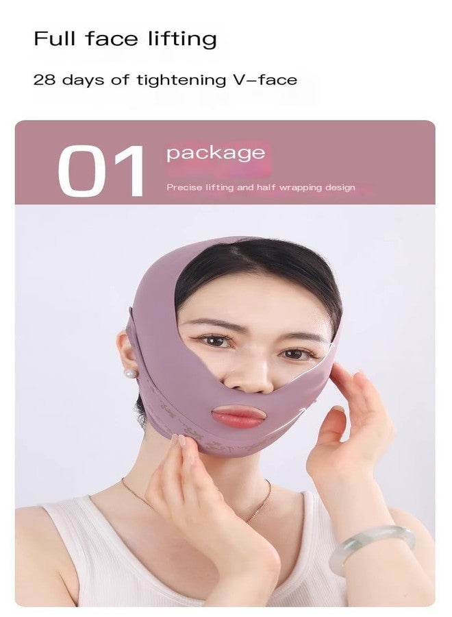 Facial Slimming Strap, Purple - Image 2