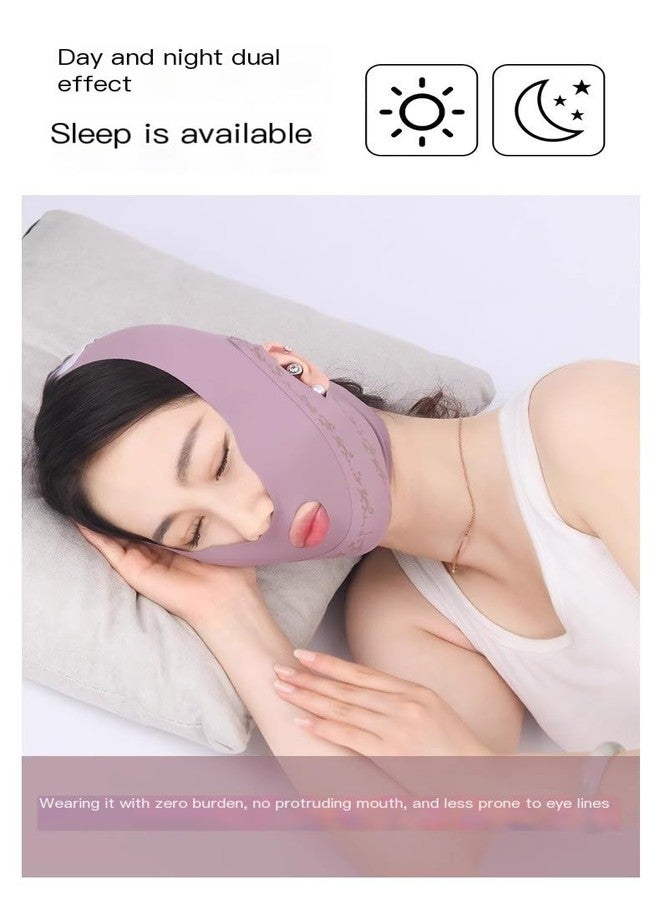 Facial Slimming Strap, Purple - Image 1