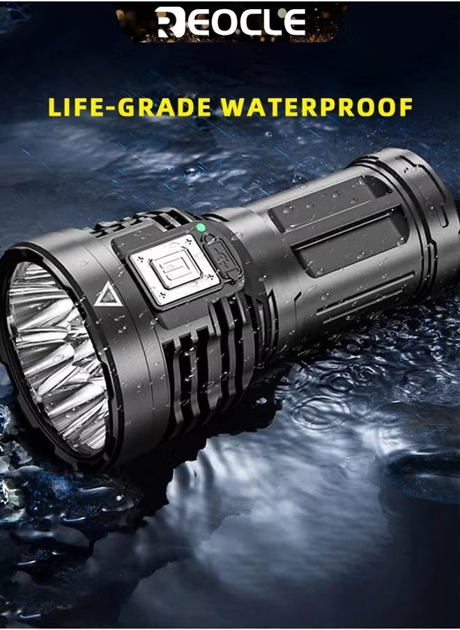 Rechargeable LED Flashlights Powerful Torch with High Lumens & High Power & 5 Modes & IPX7 Waterproof & Long Lasting Powerful Handheld Flashlight for Camping Emergencies