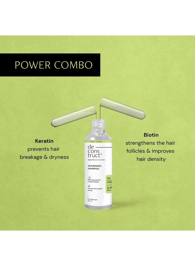 Deconstruct Nourishing Shampoo For Hair Breakage Keratin & Biotin For Dry And Frizzy Hair Gently Removes Excess Oil Prevents Hair Breakage For Healthy Hair For Men & Women 200Ml - Image 2