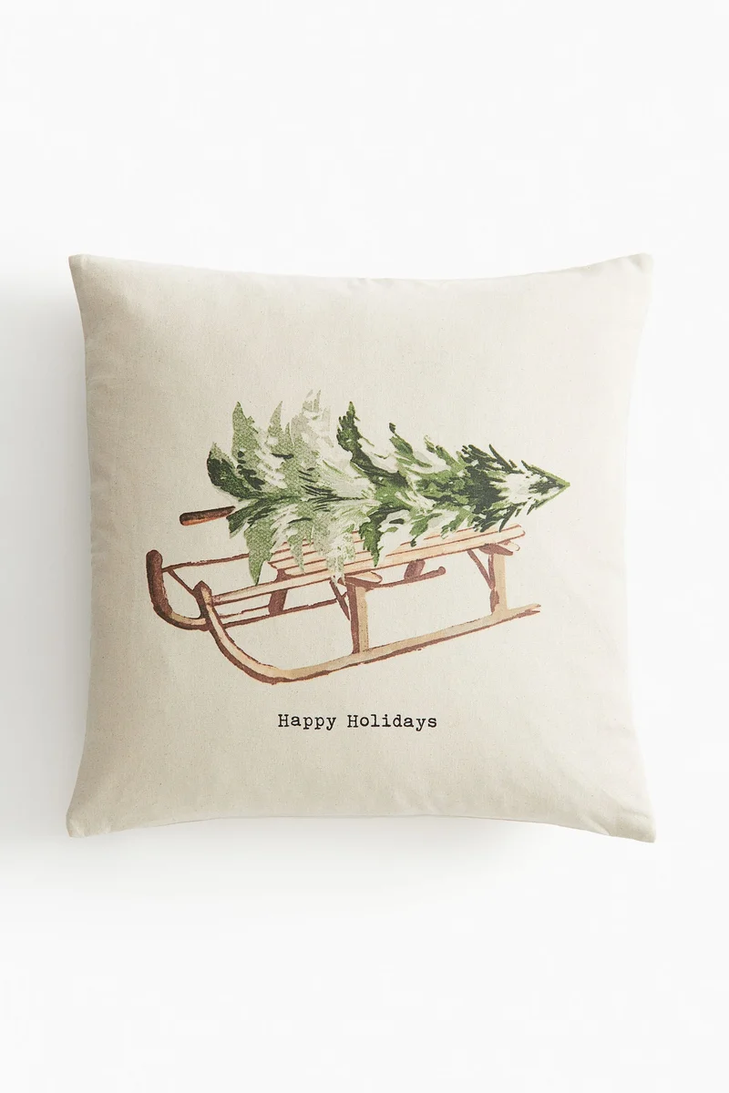 اتش اند ام Printed Cotton Cushion Cover