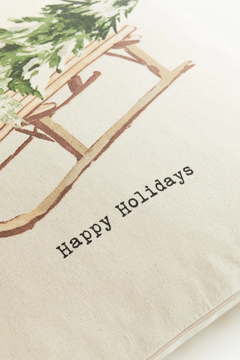 اتش اند ام Printed Cotton Cushion Cover