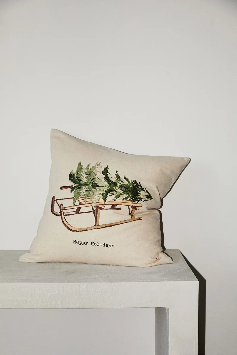 H&M Printed Cotton Cushion Cover