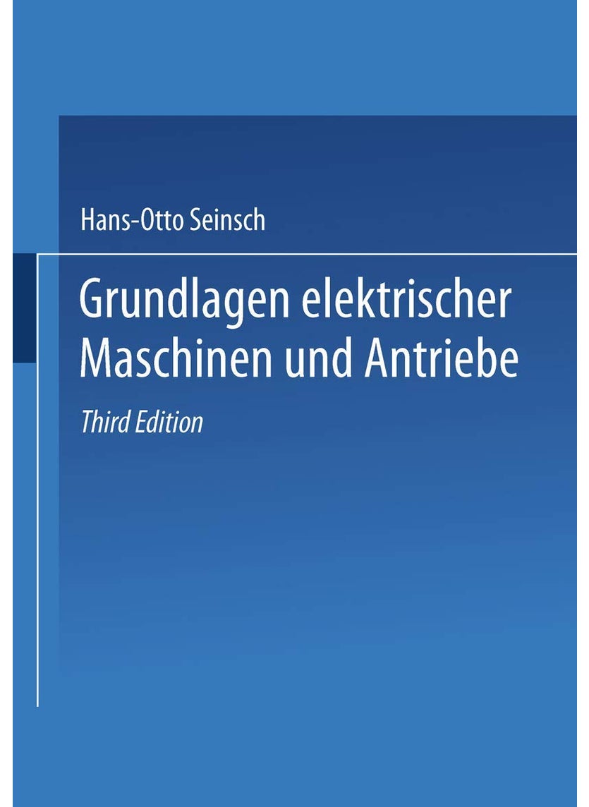 Grundlagen Elektrischer Maschinen Und Antriebe 