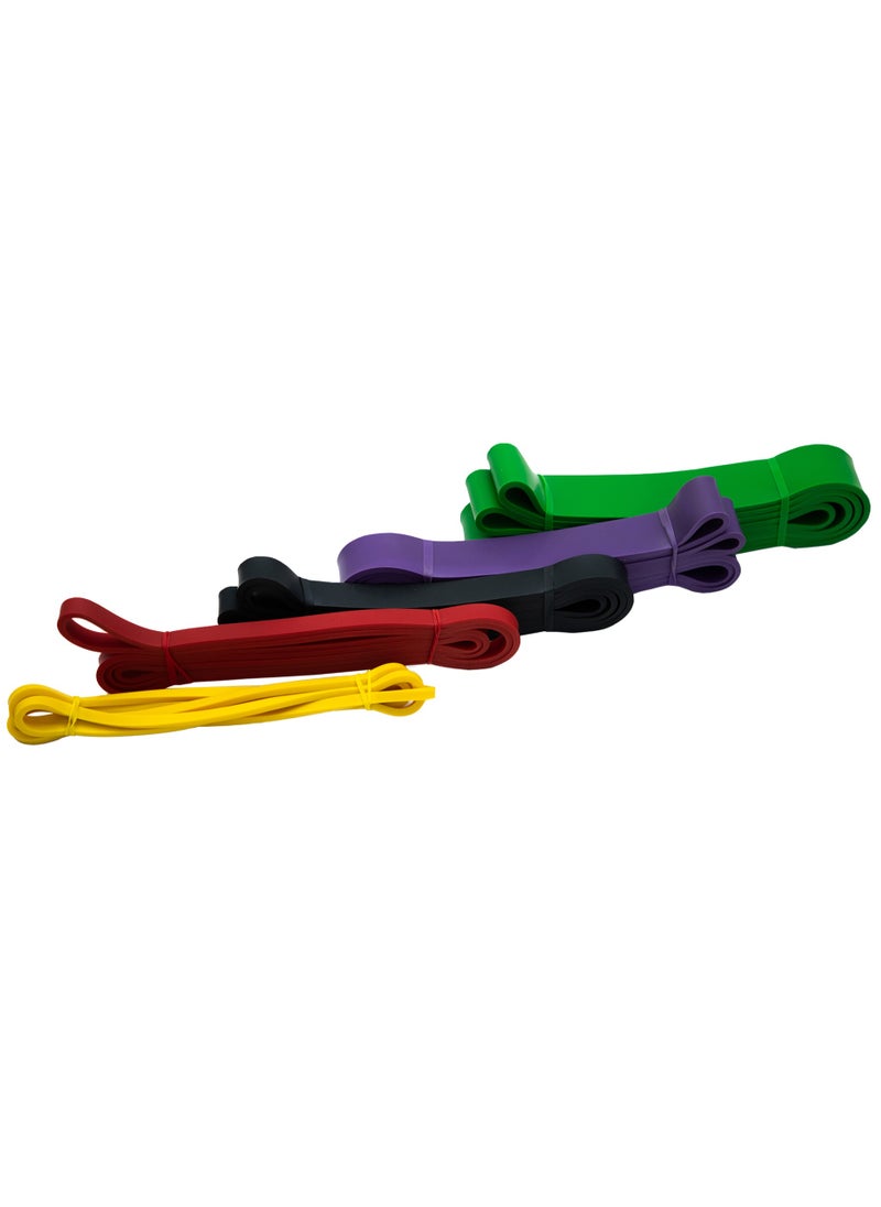 COMMANDO Resistance Band Set Of 5 Different Strengths  - Image 4