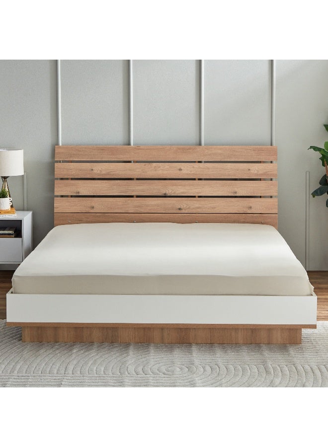 Home Box Derby Solid Microfiber King Fitted Sheet - 180x200+25 cm - Image 2