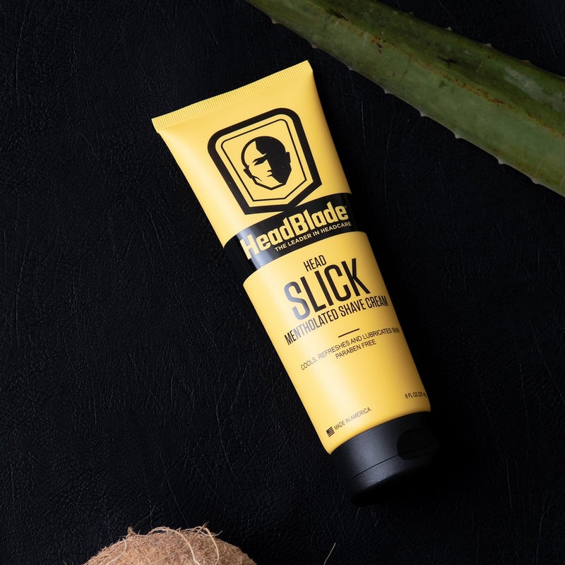 HeadBlade HeadSlick Shave Cream 8 oz for Smooth Head shaving for Bald Men, Helps with Irritation, Redness, & Razor Burn (3pk) - Image 5