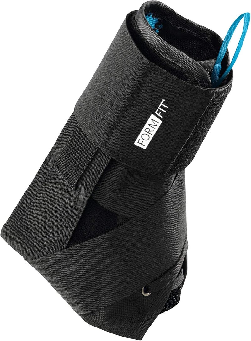 Ossur FormFit Ankle Brace with Speedlace  Figure 8 Straps  Single Pull Closure  Removable SemiRigid Stays  Ankle Immobilization Post Injury or Prophylactic Use  Durable Material  Small - Image 1