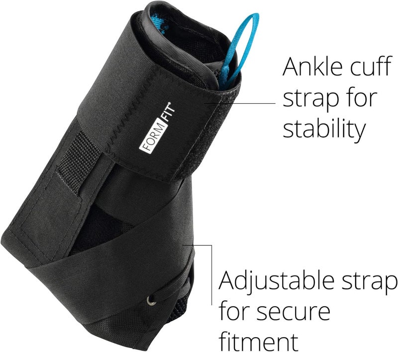 Ossur FormFit Ankle Brace with Speedlace  Figure 8 Straps  Single Pull Closure  Removable SemiRigid Stays  Ankle Immobilization Post Injury or Prophylactic Use  Durable Material  Small - Image 3