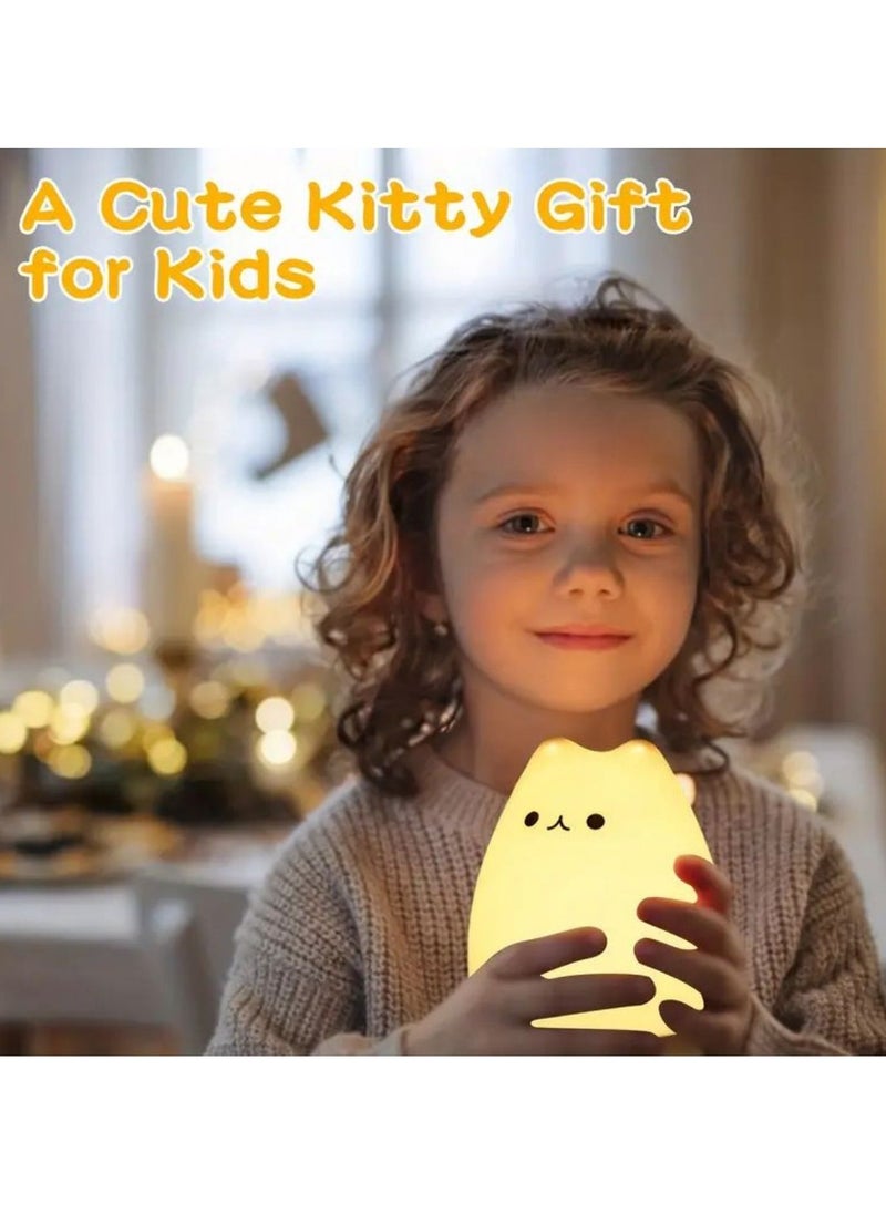Arabest - Silicone night light, cute cat, colorful color changing clapping light (Clever cat) - Image 1