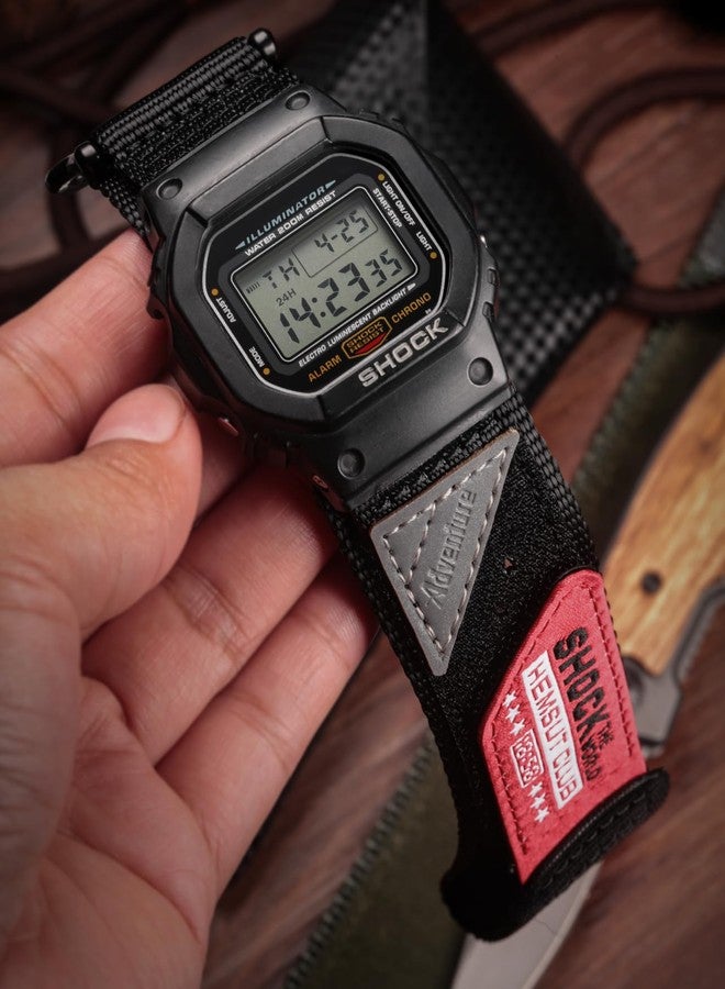 DAVILANE Watch Band Strap for Casio Mens G-Shock GA100 GA110 GA120 GA100C GD100 GD120 Upgraded Three Buckles 16MM Nylon Watch Band - Image 4