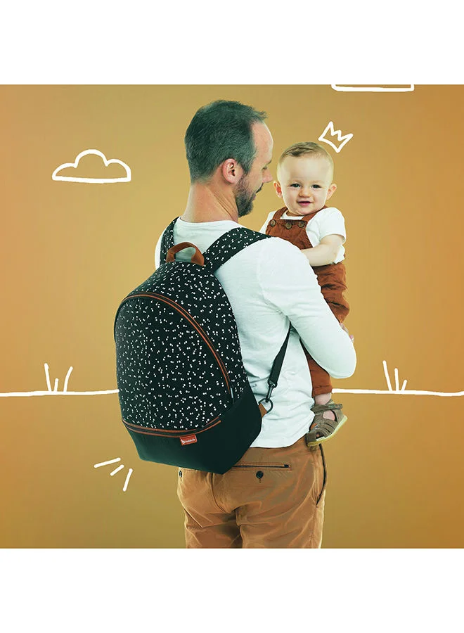 Badabulle Baby Changing Bag Backpack, Black