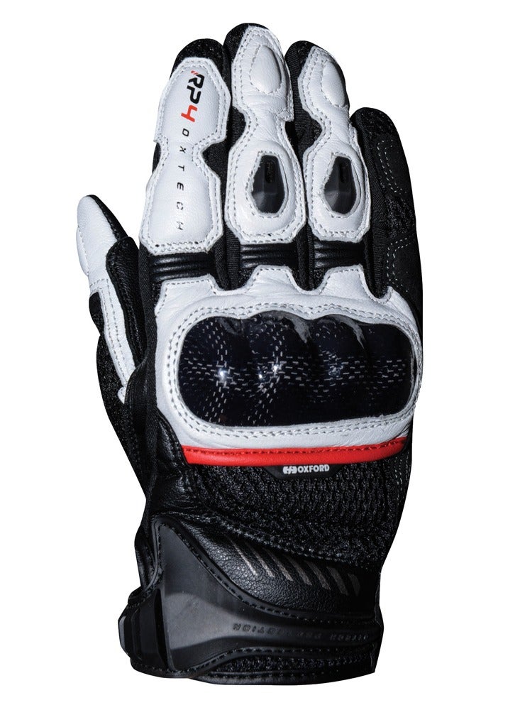 Oxford Oxford Sports Short Gloves Black & White-Large  - Image 1