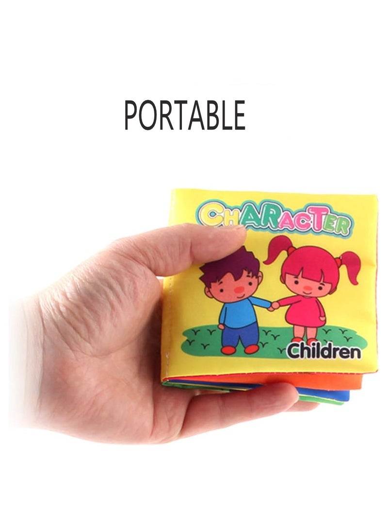 TEGRILO Soft Cloth Books, Non-Toxic, Fabric Book 5 Pcs Washable Soft Cloth Book For Toddler Kids Learning Gifts. - Image 2