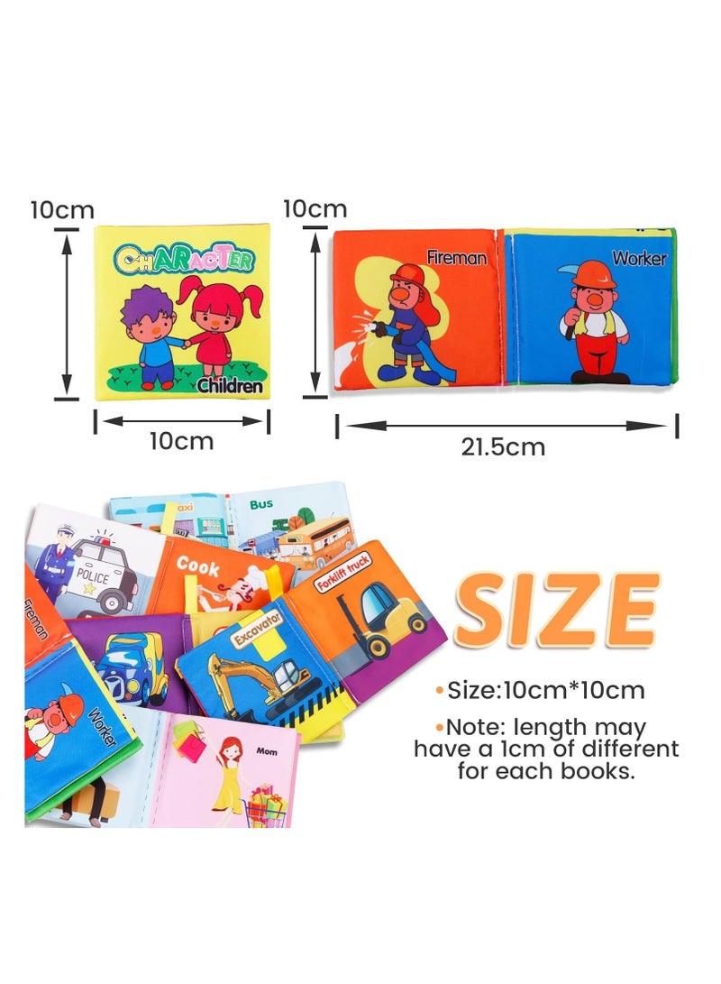 TEGRILO Soft Cloth Books, Non-Toxic, Fabric Book 5 Pcs Washable Soft Cloth Book For Toddler Kids Learning Gifts. - Image 3