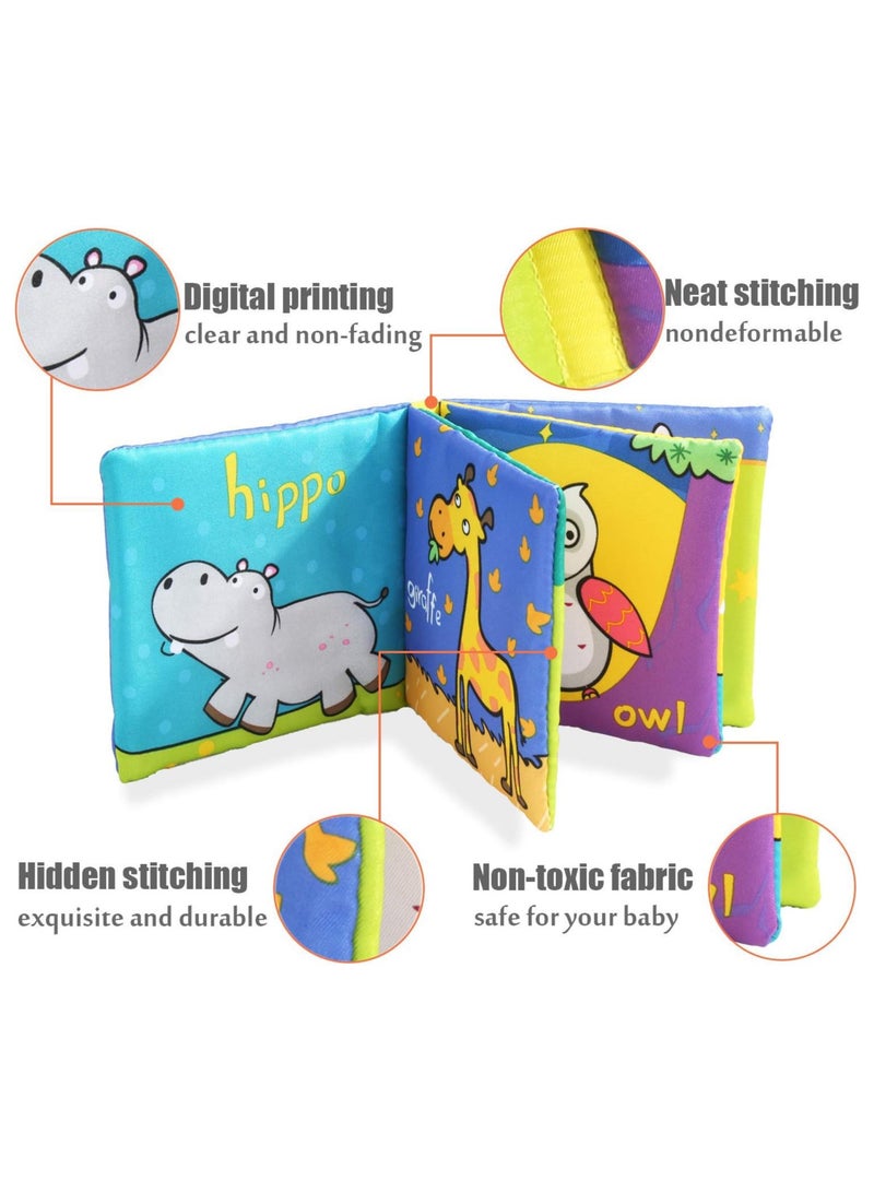 TEGRILO Soft Cloth Books, Non-Toxic, Fabric Book 5 Pcs Washable Soft Cloth Book For Toddler Kids Learning Gifts. - Image 4