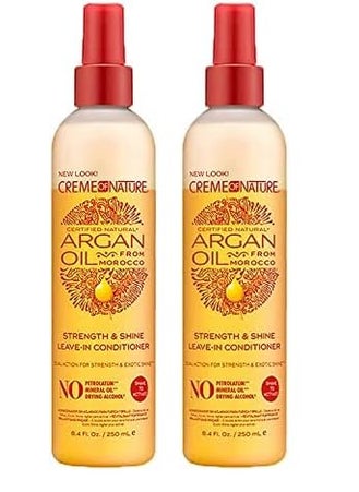 Creme of Nature Argan Oil Strength and Shine Leave In Conditioner 84 Fl Oz Pack of 2