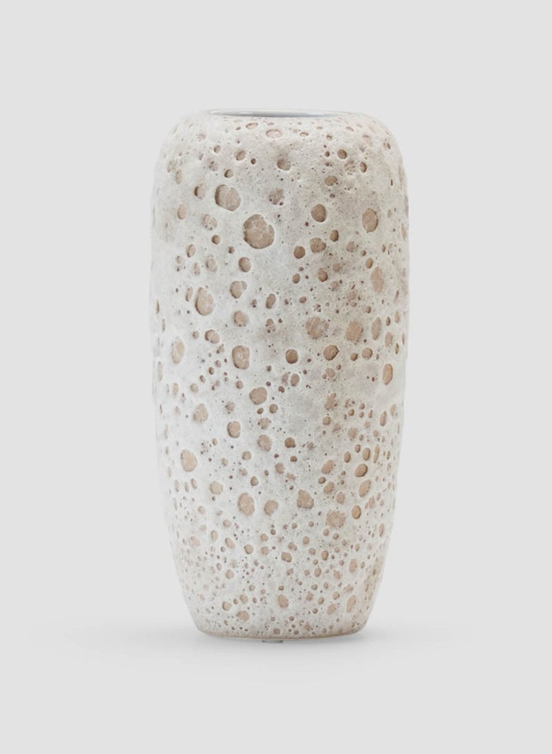 AL HUZAIFA FURNITURE Noam Ceramic Vase In Dotted Design  - Image 1