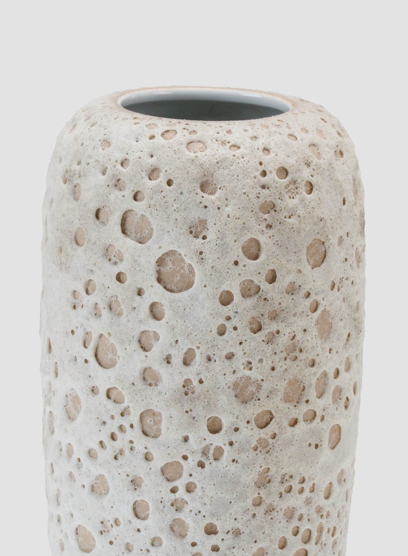 AL HUZAIFA FURNITURE Noam Ceramic Vase In Dotted Design  - Image 3