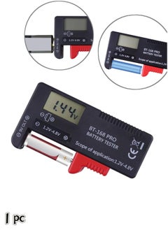 Generic Battery Tester Checker, Digital Display Battery Tester Checker for 9V 1.5V, AA AAA C D Button Cell Batteries Checker, Small Volt Checker for All Batteries DT168 Pro -1Pack  - Image 1
