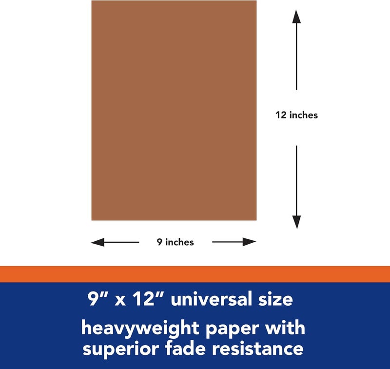 TRU-RAY PACON-103031 Heavyweight Construction Paper, Warm Brown, 9" x 12", 50 Sheets - Image 3