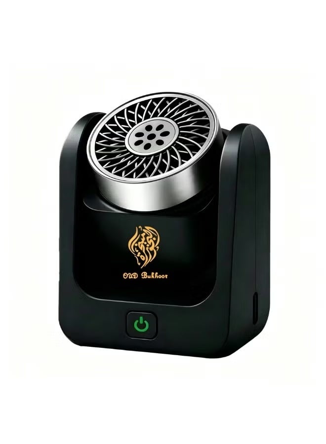 ELTRAZONE BK-77 Electronic Rotational Incense Burner, USB Charging Rotational OUD Fragrance Burner, Portable Electric Aroma Device for Home, Office, Bedroom & Living Room - Image 2