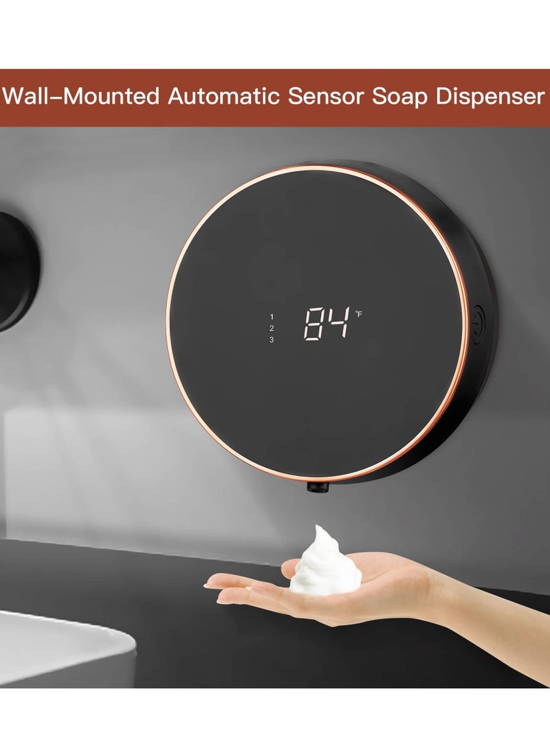 SYOSI - Automatic Foam Soap Dispenser, Wall-Mounted Non-Contact Infrared Intelligent Induction Foam Machine, 300Ml Large Capacity, Suitable For A Variety Of Cleaning Liquids, Can Be Used In Toilets, Kitchens - Image 1