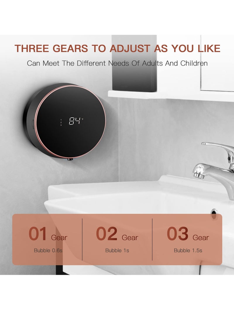 SYOSI - Automatic Foam Soap Dispenser, Wall-Mounted Non-Contact Infrared Intelligent Induction Foam Machine, 300Ml Large Capacity, Suitable For A Variety Of Cleaning Liquids, Can Be Used In Toilets, Kitchens - Image 1