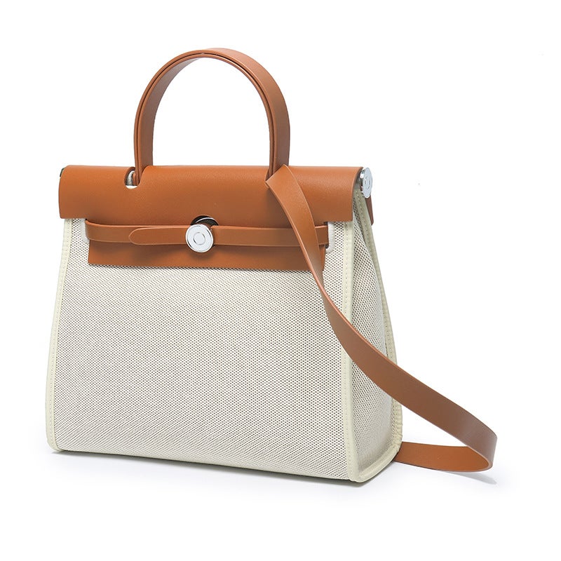 Leather Kelly Style Tote Bag - Image 3